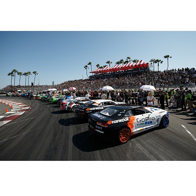 We made some noise on the Streets of Long Beach! Photo by: @larry_chen_foto #formulad #formuladrift #fdlb