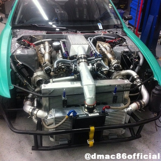Darren McNamara's Twin Turbo V8 S14 - @dmac86official