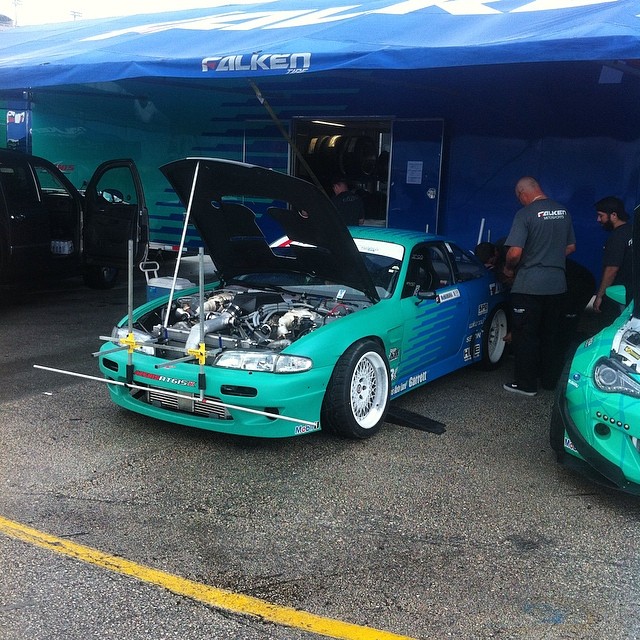 Practice is over here in Miami. We are making some changes to the @falkentire s14 for tomorrow. Motor feels good this weekend, I was running it at about 1150 wheel horsepower. Crazy stuff! #falkentire #dmac # #dmacsuspension #dmaccontrolarms #turbobygarrett @turbobygarrett #kw #sparco @sparcousa #spd #rt615k #mobil1 #hre @hre_wheels #bc @runbc #wilwood @wilwooddiscbrakes #aeromotive #seibon