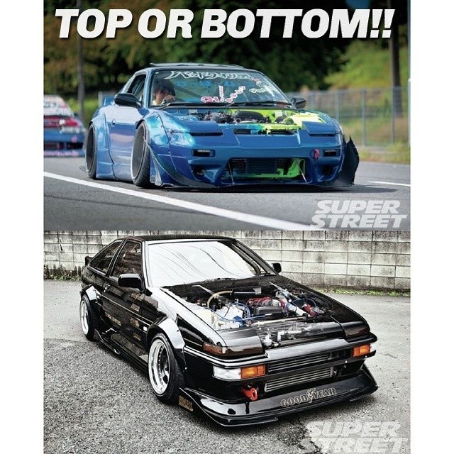 180SX vs AE86 ! Explain your Answer ! - Photos by @SuperStreet