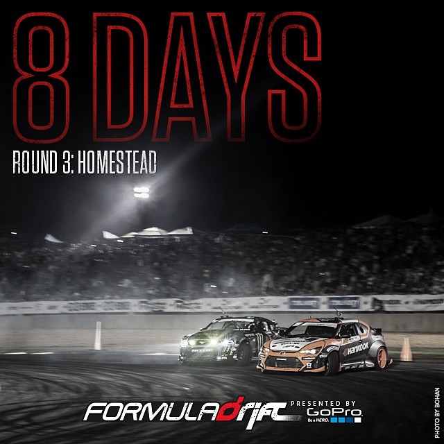 8 more days. Bringing that heat to Miami #formulad #formadrift #fdmia