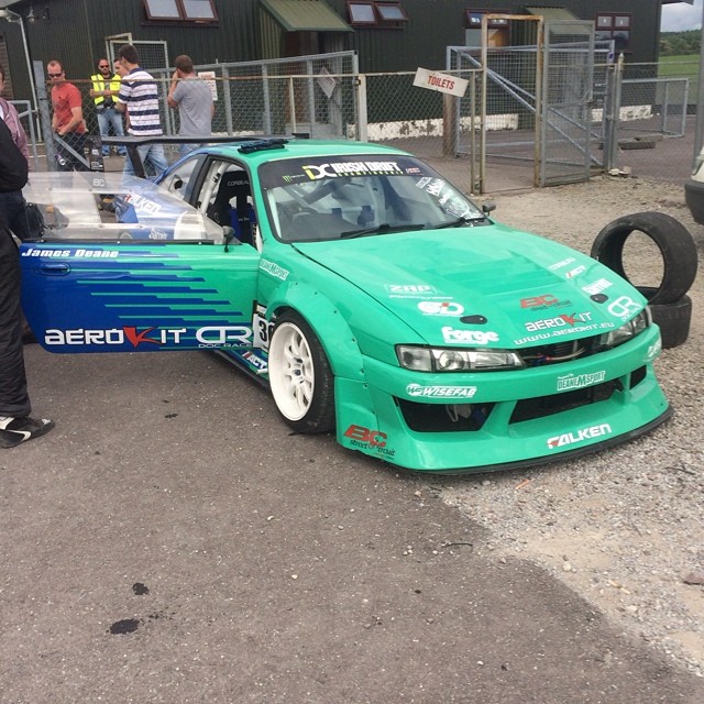 At the super drift cup in Watergrasshill today doing some demo runs! Looking forward to getting on track! @falkenmotorsports