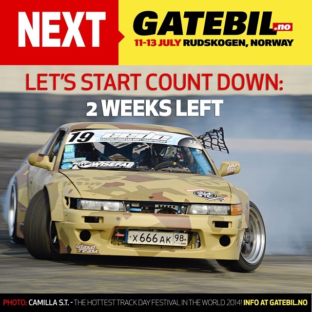 Only two weeks left! Who is ready? #gatebil #Rudskogen #drifting #GatebilExtreme #Norway #countdown