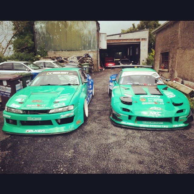 Which one would you take? 700hp 2jz s14 with @_wisefab_ or 500hp stroked sr RX7. Both slammed on #bcracing coilovers.
