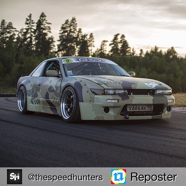 Repost from @thespeedhunters A Russian S13 built for destruction #maximumattack #featurecars #rocketbunny | Photo by @speedhunters_dino