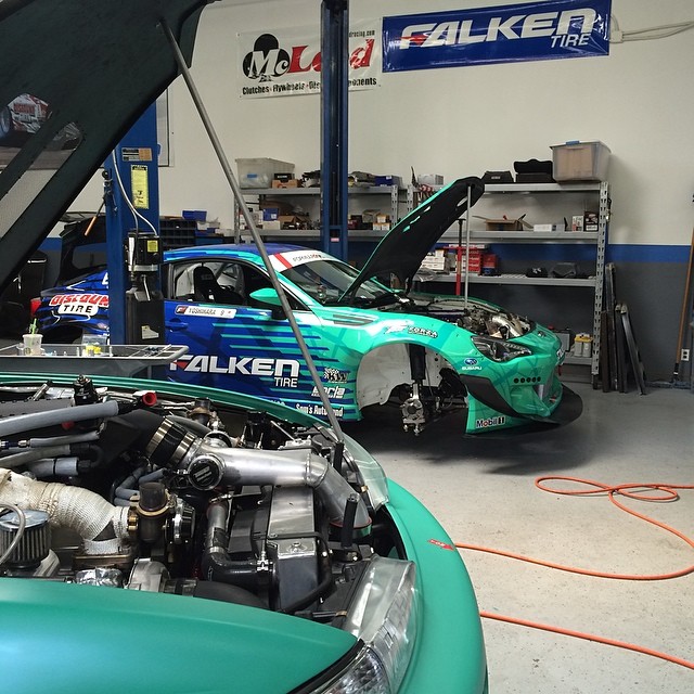 Returned in LA today and visiting #SPDMotorsports to see the ladies before the next trip. The BMW was dope but can't wait to drive the frog in #fdsea! #teamfalken #falkentirebrz #falkentires14