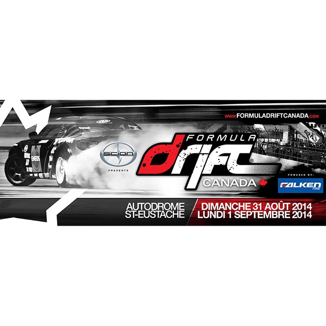 Formula DRIFT Challenge will be held at Autodrome St-Eustache on August 31st / September 1st 2014. Visit www.formuladriftcanada.com | #formulad #formuladrift #fdcanada