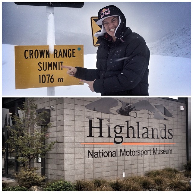 I had the grand tour of @highlandsnz Motorsport park today and also got to check out #conquerthecrown Crown Range in snow season! Thanks to the team at Highlands for the awesome day what an epic venue!