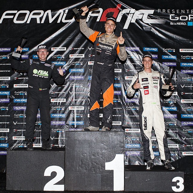 Formula Drift Texas 2014 Results - 1. @fredricaasbo - 2. @odidrift - 3. @forrestwang808 - Photo by @larry_chen_foto