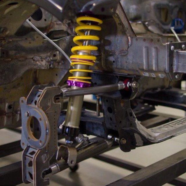 Where Form meets Function | welcome onboard @kw_suspension we are now confident #RADBUL will produce maximum traction with these purple & yellow badboys bolted up to our strut towers. Check the link in my profile for episode 3 of project #RADBUL