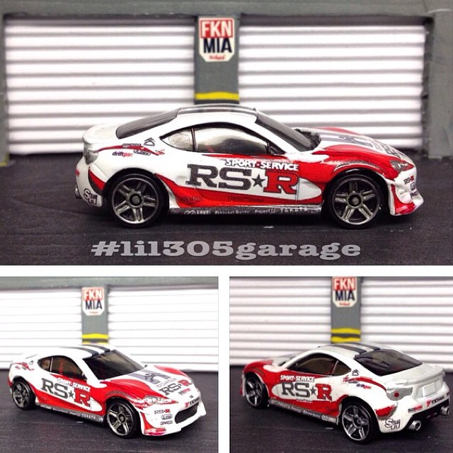 Check out @lil305garage's custom #HotWheels @rsrusa Toyota GT86 scale  model! He's built four of our vehicles by now – peep his profile for pics!  –