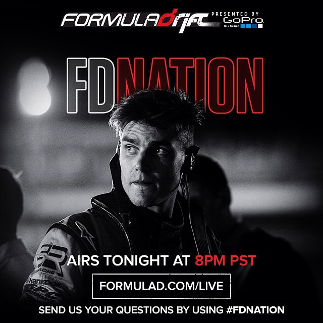 Tonight's show goes live around 8:10. Head to formulad.com/live #fdnation