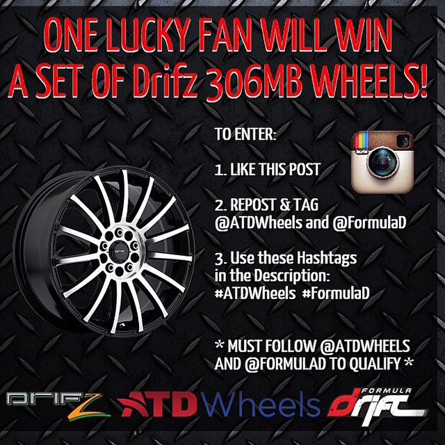 Win a of Drifz #306MB Wheels! @atdwheels | #formulad #formuladrift #FDIRW