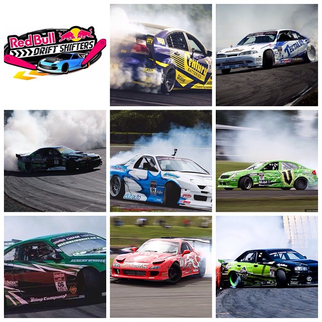 I'm so proud to have the strongest line up of New Zealand's best drift talent for @redbull #DriftShifters 2014. These guys all kick ass and I guarantee they are going to make it tough for the 7 pro international drivers to step onto that podium. #dreamBIG #flyingKIWIS #stickittothewall