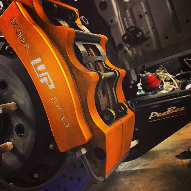 We are in the midst of a full #86X teardown here at #UndergroundGarage. It's time for a couple important mods and a full service before the 2015 season kicks off! Who else is staying busy building race cars? @wpprobrakes @peebeemotorsport