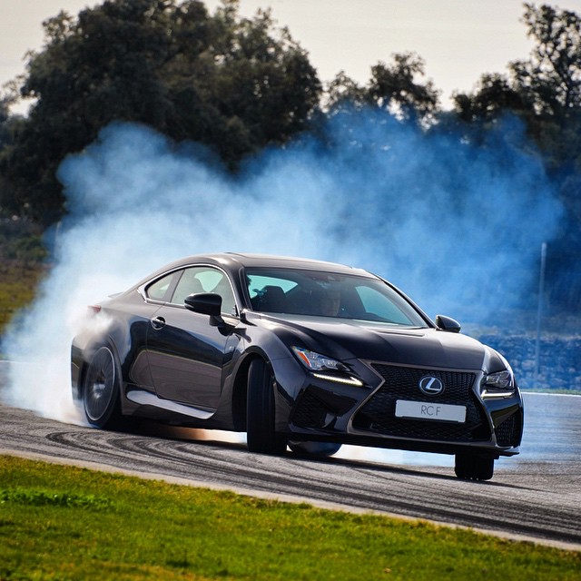 A very blissfull moment of taking #Lexus' new favorite for a real track test! #RCF #BreakInProcedure