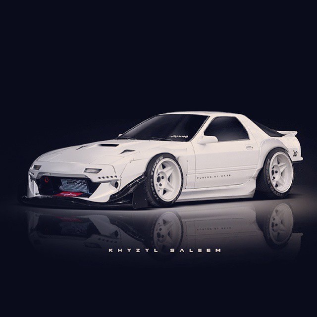 FC RX7 Wide-Body Render by @the_kyza