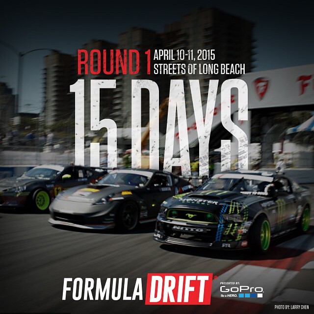 Formula Drift Round 1 is only 15 days away! Make sure to get your tickets for the first round of the season! #formulad #formuladrift