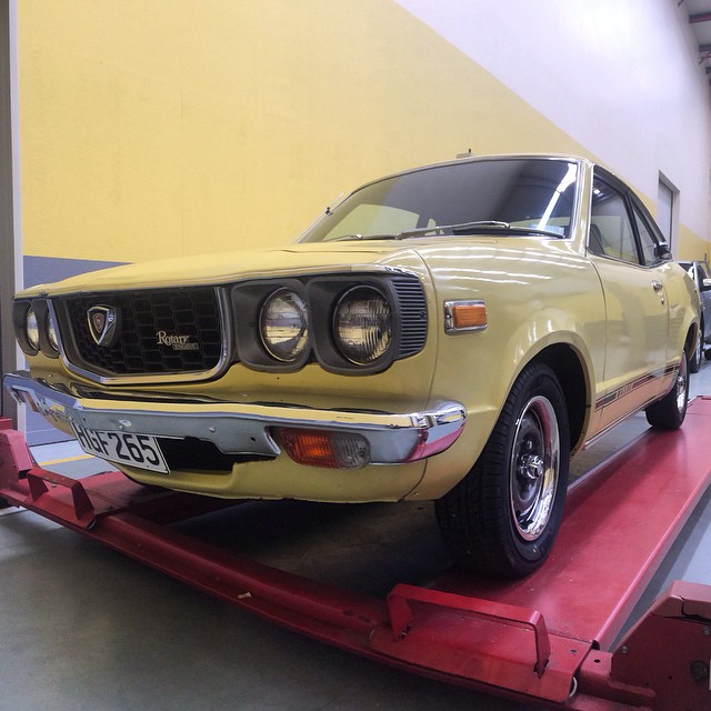 My dream car! An amazing example of an absolute immaculate Mazda #RX3 at Mazda New Zealand HQ today #SavannaGT #Superdeluxe #ZoomZoom #RotangKlan #dreamcar