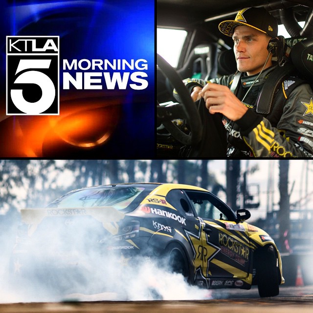 I'll be joining in live for KTLA Morning News here in Los Angeles tomorrow morning, starting 7:15 AM! I'll be showing you around the drift car, and I might even be able to take you guys for a hotlap... Turn on the TV in the morning and tune in to see us kick off #FDLB!