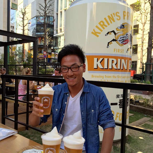 Just a beer break! #kirinichiban #frozenbeer #shibuya #dai9