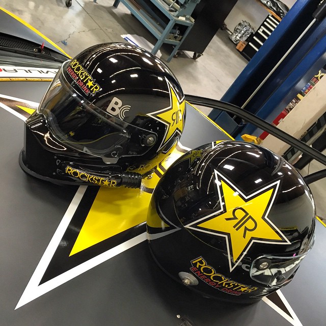 My two new @rockstarenergy Carbon Bandits by @beteldesigns! @runbc on there too!