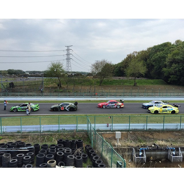 On the grid here at @formulad Japan Rd.1 at Tsukuba circuit. #formulad #fdjp #dai9