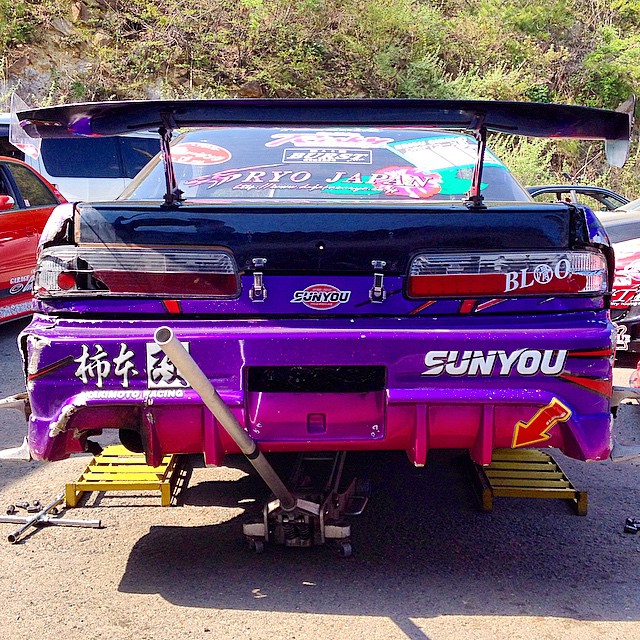 She always wants more tires. #hungryfortires #ebisucircuit #s13 #meihanspecial
