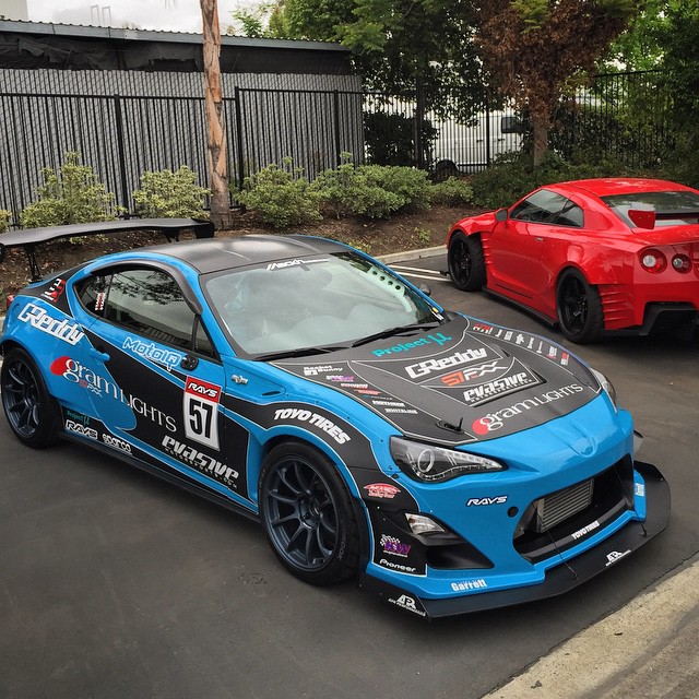 Unfortunately #FDNJ dates conflict with this year's Pikes Peak Hill Climb, so we will not be able to race with our drift FR-S. However that doesn't mean we will not be involved in a #scionracing #PPIHC effort. Here is the #MackinIndustries x @raysmsc #timeattack @scion FR-S ready for some more #GReddy upgrades for the hill climb...
