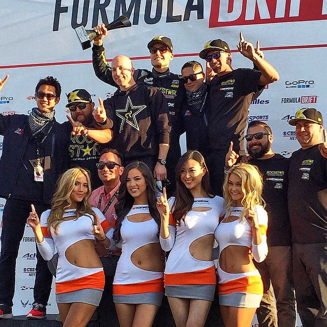 WE WON FORMULA DRIFT LONG BEACH!!!!! Crazy night - the tC is absolutely worn out and this wasn't exactly how I wanted these baytles to go down, but we'll take it!! ROLL ON, 2015 season. Thanks for all of the support out there!!! (Photo: Carninja)