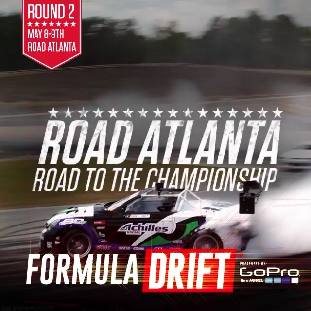 Drift on...Round 2 - Road Atlanta going this weekend! | #FDATL #formuladrift #formulad @roadatlanta @diplo @majorlazer