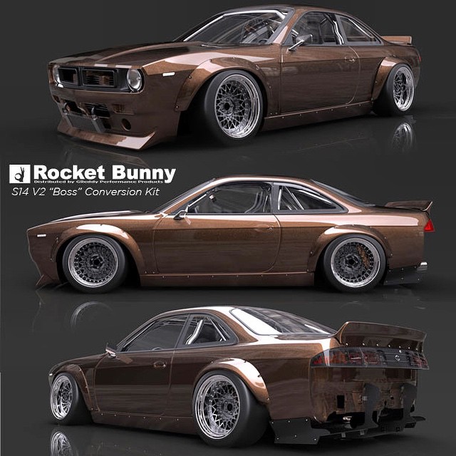 Now available for Preorder : P/N 17020300 #RocketBunny S14 V2 “Boss” full aero conversion kit, with front lip - MSRP $4380. Preorder now on #ShopGReddy.com for the first kits due in late July - Aug. Then we will take pre-orders for the next batch due Aug-Sept. 19pc Conversion kit includes, Front Lip, Front Bumper, Front Hood, Side Skirts, Front Grill, Rear Wing, Front Fenders, Rear Fenders, Rear Diffuser, Headlight Mount, Grill Mesh, Headlights and Side Signals. @TRAkyoto #S14 #ShopGReddy.com