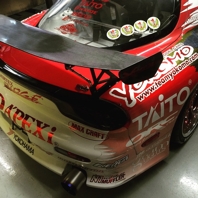 Pull the covers off at @apexiusa to find Yoichi Imamura's 2003 D1GP championship winning car from Japan. Yoichi inspired me so much when I first discovered drifting was a sport, #MADBUL still has Yoichi's autograph on the dash from when he came to New Zealand and I earn't my D1GP licence for that year 2007. Thanks Apexi for the tour #RotangKlan #HiroshimaDriftScreamer