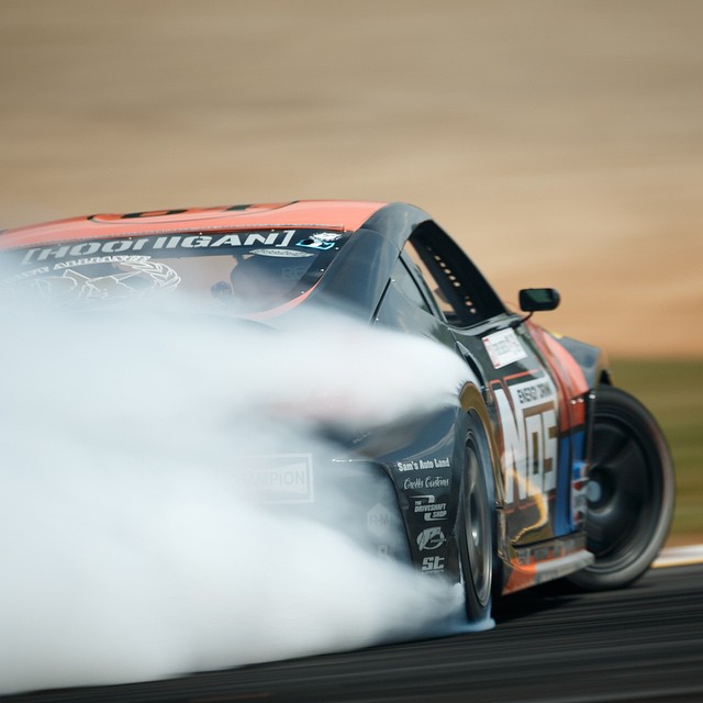 Smoke for days off of these @hankookusaracing RS-3s. Road Atlanta was a smoke show all weekend, driving blind through half of the course is no easy task. #smokescreen