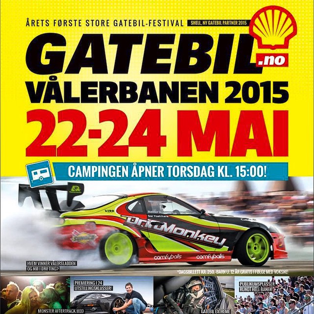 The 2015 @gatebil_official season kicks off this weekend! Who's going? I'll be there with my #Toyota buddies! #Gatebil #ToyotaExpressService