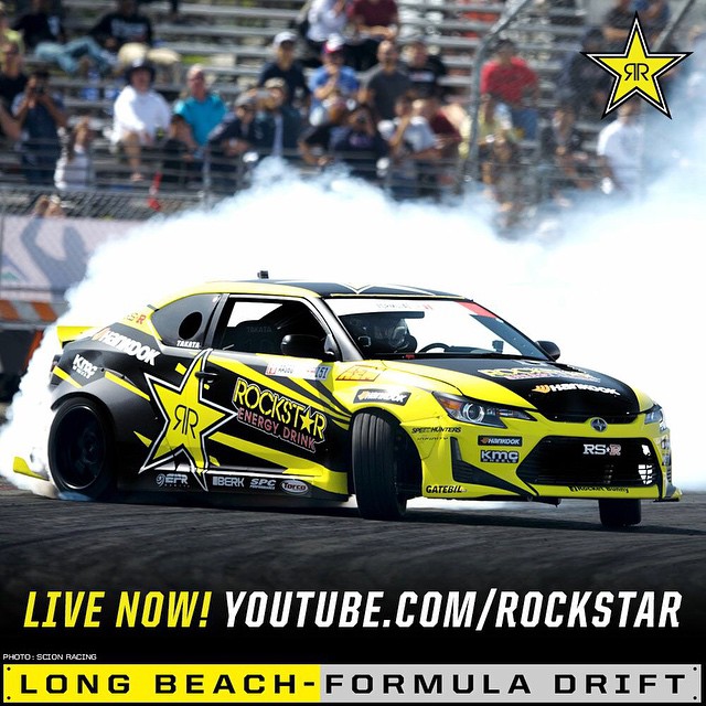 Watch all the drama from Long Beach in @rockstarenergy's new drift video! Click the link in my profile for the Youtube link. That was such a wild first round of the @formulad World Championship! #RockstarEnergy