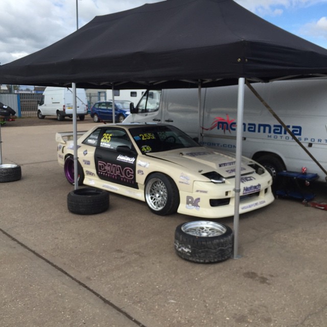 We made it to the driftcup. Dmac240 looking good and ready to go with @sultanfq At the wheel #dmac240 #dmacspec #dmaccontrolarm #dmacsuspension #mcnsport #dmacbrakelines #dmacsteeringangle #dmacfuelcell #mishimoto #haltech #driveshaftshop #sunoco #samcosport #workwheels #wcpdyno #mcnsport #turbosmart #engineeredtowin #steerandsave #asnu #abcclutch #turbobygarrett #turbolife #jepistons #helperformance #obp #gripfab #runbc @mishimoto @haltechecu @turbobygarrett @steerandsave @driveshaftshop @samcosport @helperformance @runbc @turbosmarthq @jepistons