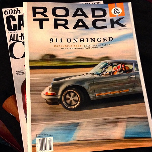 @roadandtrack really know how to put a magazine cover together, if you're into that kind of thing. #printisnotdead #eyecatcher #gimme