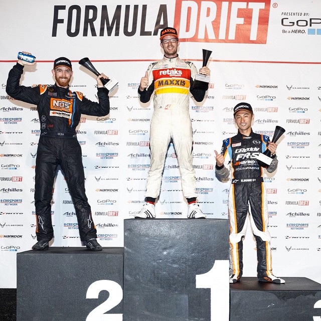 Formula DRIFT Orlando, FL Round 3 Winners 1 - Ryan Tuerck 2 - Chris Forsberg 3 - Ken Gushi #formulad #formuladrift #fdorlando