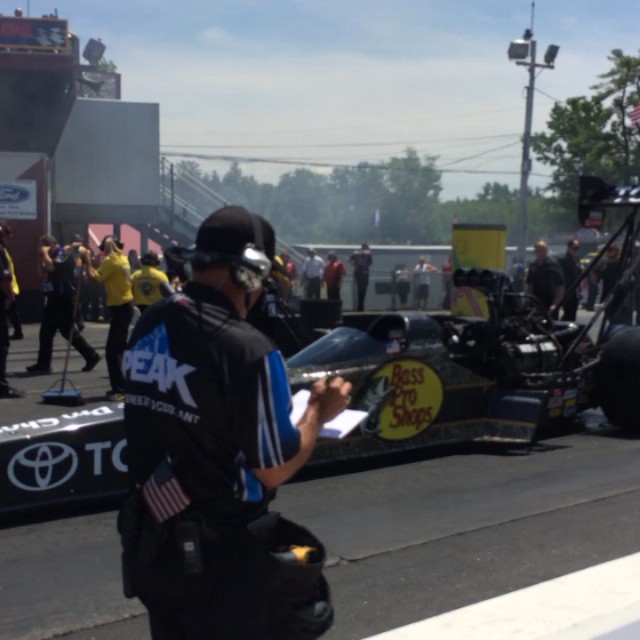 NHRA is crazy. Funny cars up next. My first time watching top fuel live. Having a blast! #newenglanddragway #NH