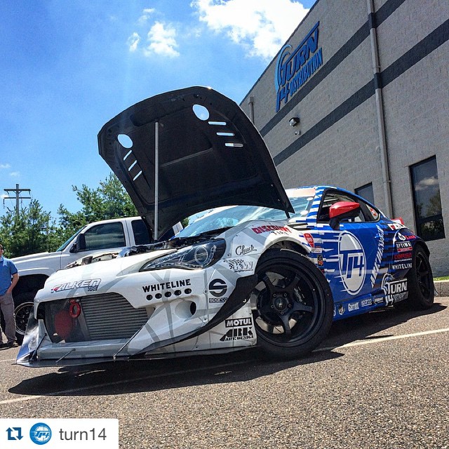 #Repost @turn14 with @repostapp. ・・・ Special guest at the office today! @daiyoshihara and the @turn14 sponsored @formulad Subaru BRZ stopped by ahead of this weekend's #FDNJ event! #Dai #daiyoshihara #yoshihara #slideordai #dai9 #teamdai9 #subaru #brz #formulad #formuladrift #drift #drifting #driftcar #racecar #wcw #widebodywednesday #superstreet #jdm #stance #turn14 #t14 #turn14wall #t14wall