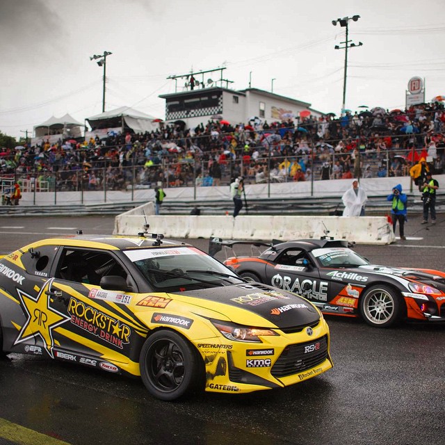 Tell me... Which other form of racing has a @scion tC and Viper compete on equal terms? #DriftingRocks @formulad @larry_chen_foto