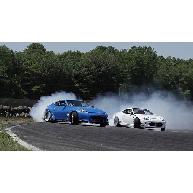 The 240SX kills it on the track! See it go head-to-head with @Chris Forsberg on #DriftGarage from @Network A and @Valvoline USA by hitting the link in my bio. #brobuilds #tireslayer #shredtime