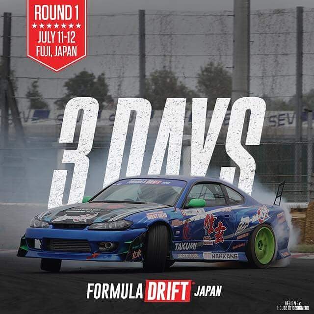 3 more days till the first round of the #fdworldchampionship outside of US soil and also the 2nd round of #fdjpn gonna b held at #fujispeedway come check out the event if ur near, if not check us out on #livestream フォーミュラDワールドチャンピオンシップラウンドの海外ラウンド１でもありフォーミュラDジャパンラウンド２でもあるラウンドまで後３日です、是非遊びに来てください!これなかったらライブストリームで観戦してねー
