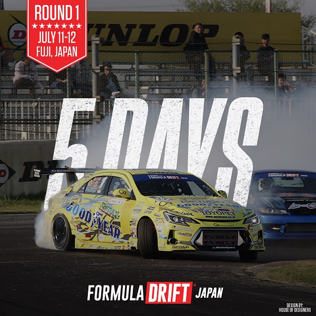 5 Days till Formula DRIFT Japan - Fuji Speedway | July 11-12, 2015 | #formulad #FDJAPAN #formuladrift