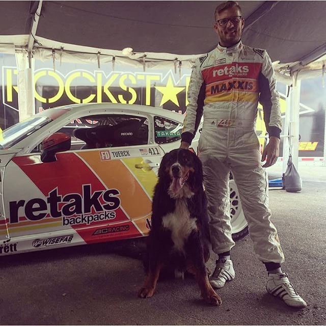 @ryantuerck and Rocky the Dog ready to rock today at @formulad #formulad #formuladrift Monroe WA #RT411 #namelessperformance #failcrewfamily #failcrew ️ ️ ️