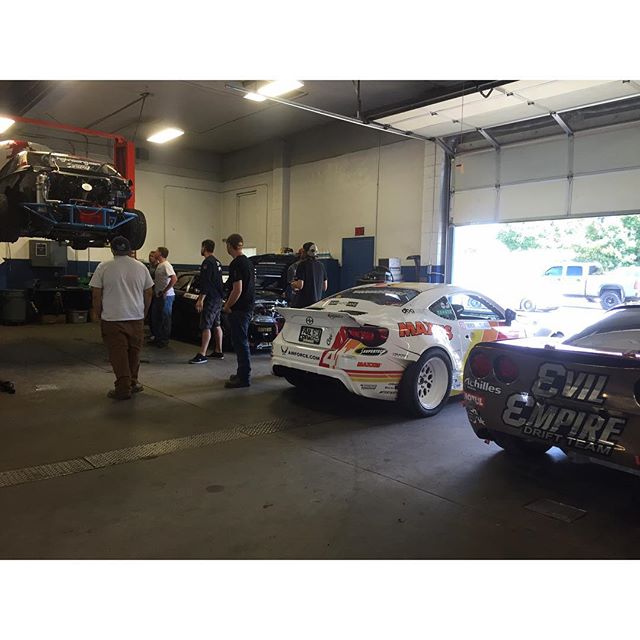 A real FD party up at @namelessperformance this past weekend. We stopped in for a #GarageTours visit and found the @hgkracingteam and @matsbaribeau here as well. Minutes later @raddandrift stopped by with his Supra and @madmike_drift Radbul, they didn't unload for any work but just wanted to say hi on their way to Cali. This is why the drift scene is the best racing scene in the world.
