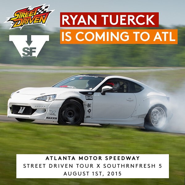 ATL, Im coming to Atlanta Motor Speedway for @streetdriventour X @southrnfresh August1st and the #tuerckdstreetcar is coming with for some ride alongs which you can purchase tickets for right now at StreetDrivenTour.COM #ATL #HOTLANTA pumped to come back! See you soon.