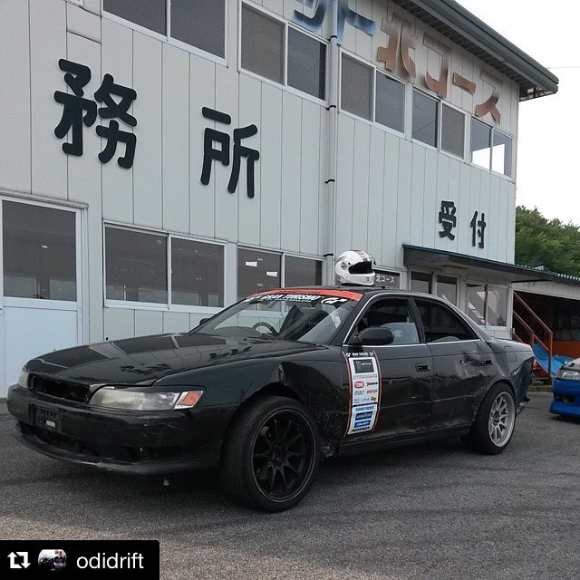 Awesome day at #ebisucircuit with Odi Bakchis! #Repost @odidrift with @repostapp. ・・・ My ride today for smashing around #Ebisu with @lawntang . Thanks to @powervehicles100 !!!