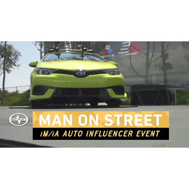 Check out the Man on the street interview I did with @scion during the auto influencer event for the new #scioniA and #scioniM models. Link is in my profile.